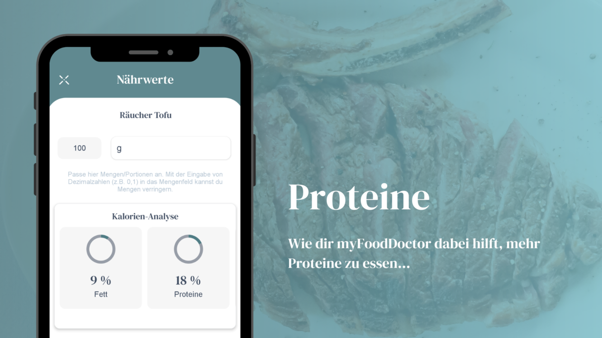 Mehr Proteine essen: Wie myFoodDoctor dir dabei hilft