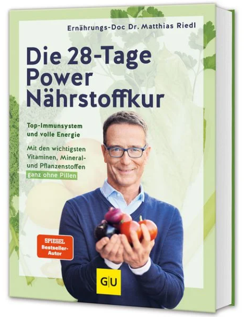 Die 28-Tage Power-Nährstoffkur, Das Ernährungsmagazin, Dr. Matthias Riedl, Edocs, myFoodDoctor App