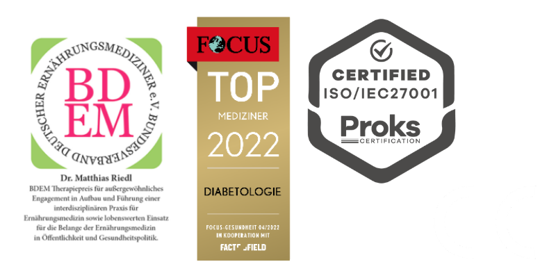 Qualitätssiegel: Dr. Matthias Riedl ist Topmediziner 2022 ; myFoodDoctor App, Dr. Matthias Riedl, Edocs, Dr. Riedl